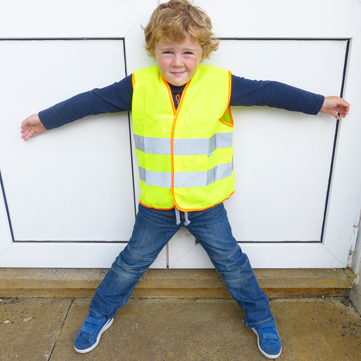 High visibility hot sale vest child