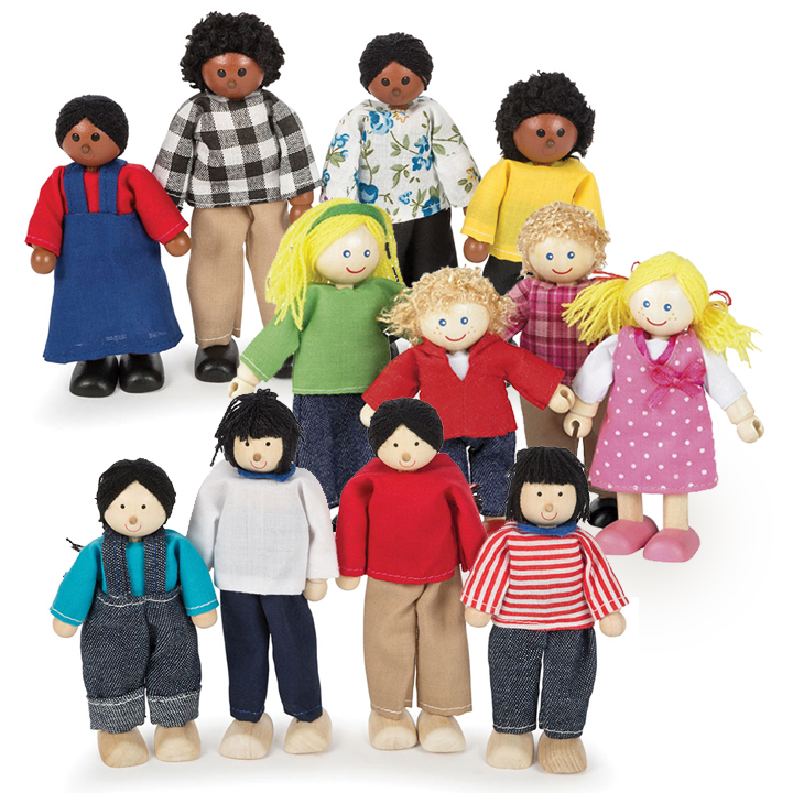 Multicultural Doll Families Set - Early Years Direct