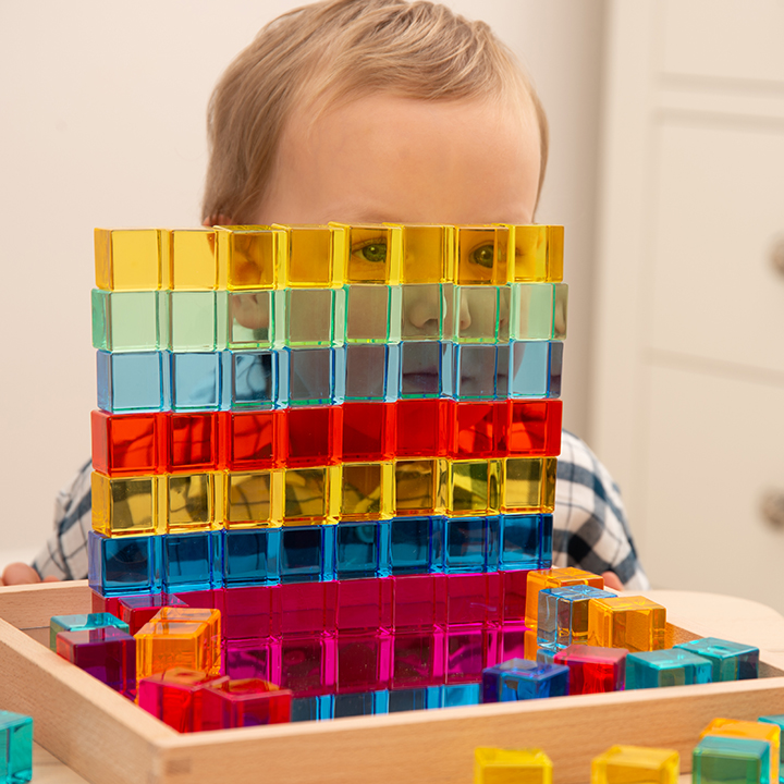 Gem Cube Mirror Tray - Early Years Direct