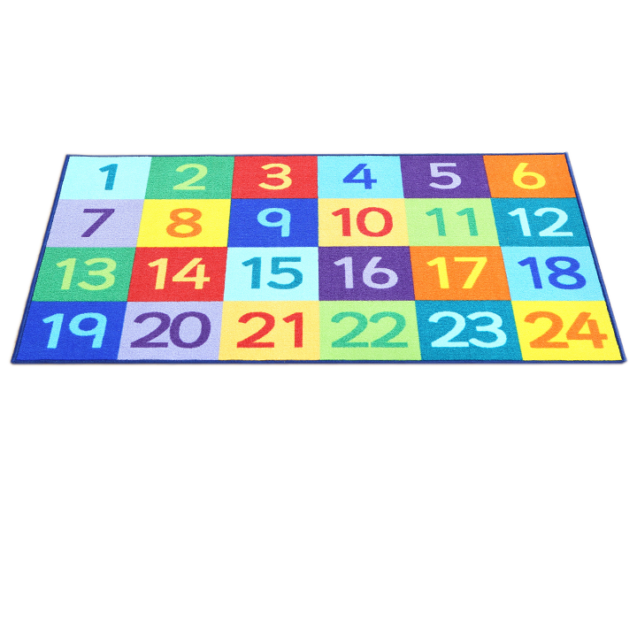 Rainbow Numbers Carpet - Early Years Direct