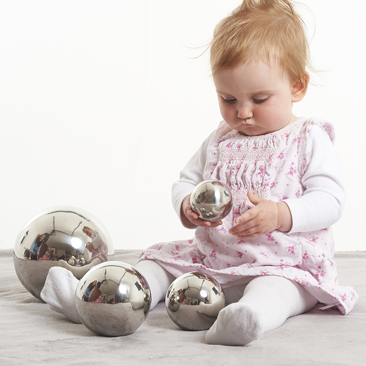 silver sensory balls