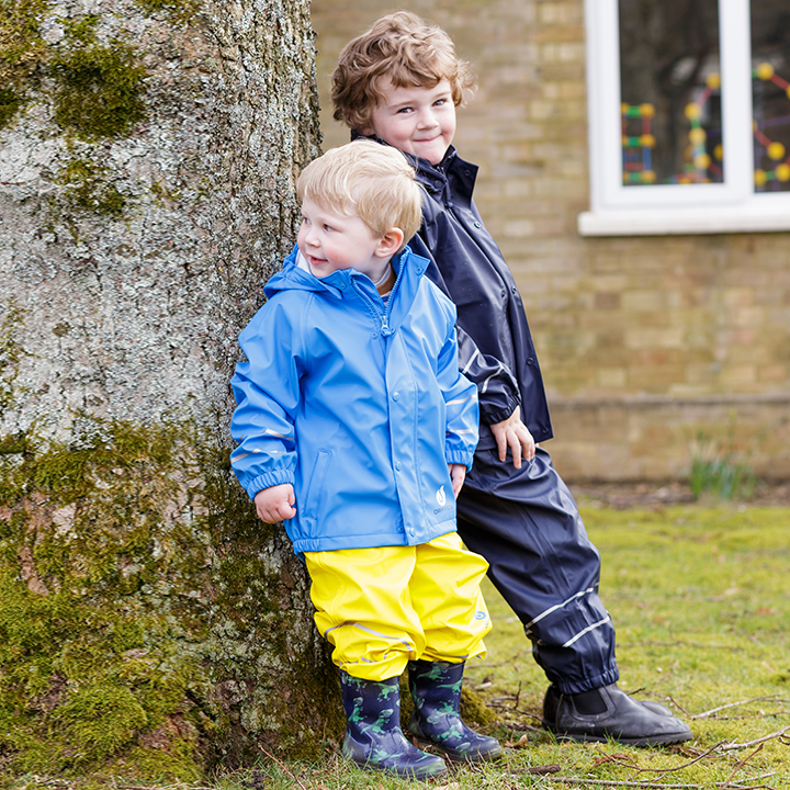 Matching rain store boots and jacket