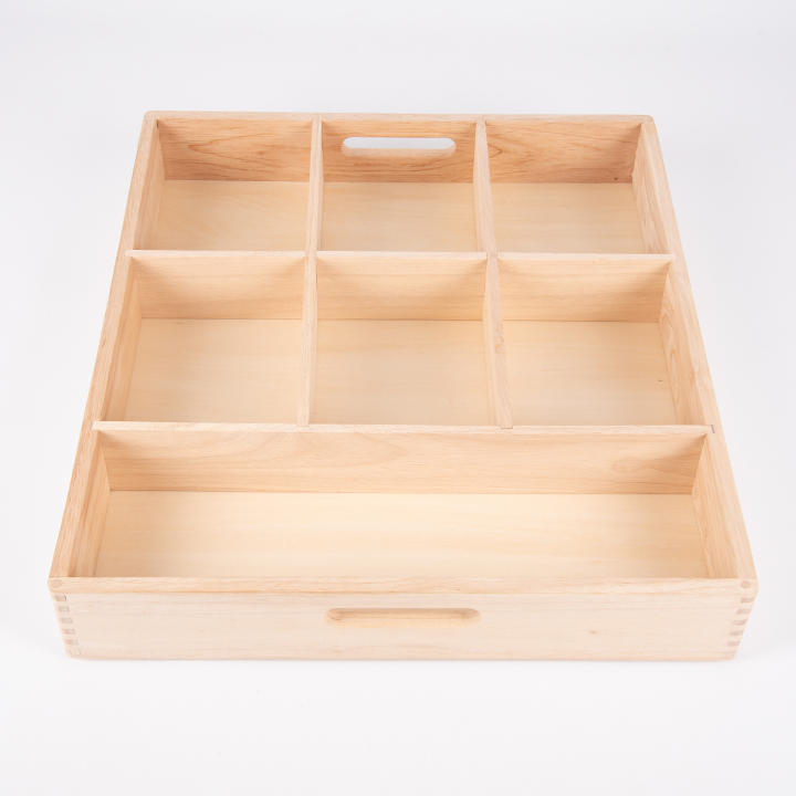 Wooden Tinker Tray - 7 compartments - Early Years Direct